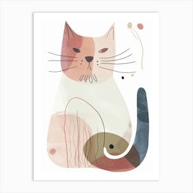 Ragapur Cat Clipart Illustration 4 Art Print