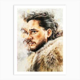 jon snow game of thrones movie 1 Art Print