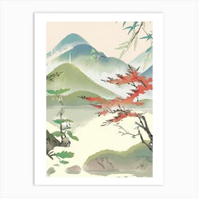 Japanese Landscape Art Print