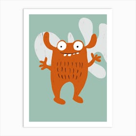 Monster Emile children room illustration Art Print