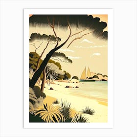 Mauritius Beach Rousseau Inspired Tropical Destination Art Print