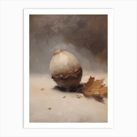 An Acorn Oil Painting 1 Art Print