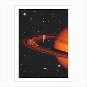 Saturn And Us Art Print