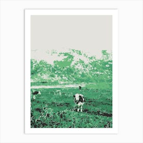 Cows In A Field 1 Art Print