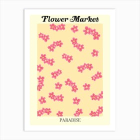 Flower Market Paradise Art Print