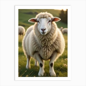 Sheep In A Field 1 Art Print