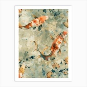 Watercolor Koi 15 Art Print