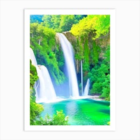 Skradinski Buk Waterfall, Croatia Majestic, Beautiful & Classic (3) Art Print