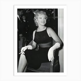 Marilyn At Savoy Vintage Art Print