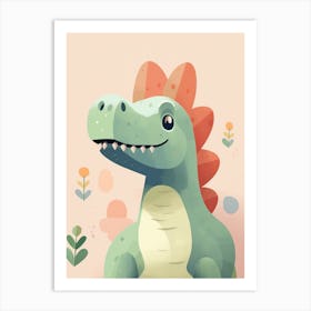 Colourful Dinosaur Amargasaurus Art Print