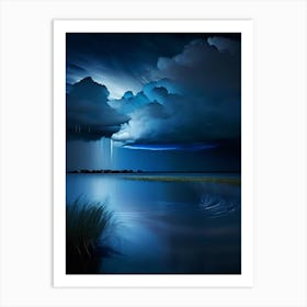 Rain Waterscape Photography 1 Art Print