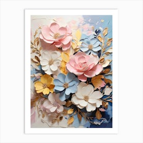 Paper Flowers 18 Art Print