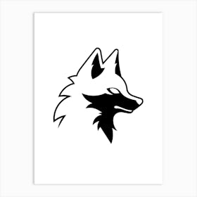 Fox Head Art Print