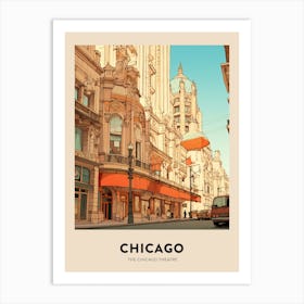 The Chicago Theatre 2 Chicago Travel Poster Art Print