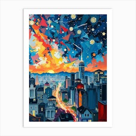 San Francisco Skyline Art Print