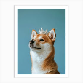 Shiba Inu. Generated with AI. Art Print 3 Art Print