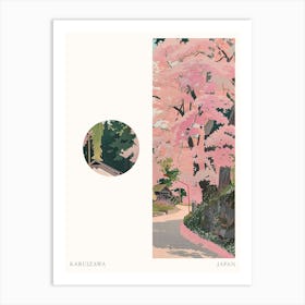 Karuizawa Japan 4 Cut Out Travel Poster Art Print