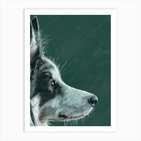 Border Collie.Generated AI. Wall Art Print 1 Art Print