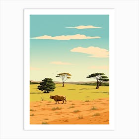 Zimbabwe 2 Travel Illustration Art Print