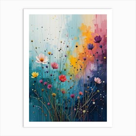 Flowers In The Sky 4 Art Print