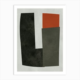 Expressive abstract shapes 19 Art Print