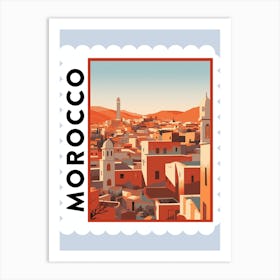 Morocco 1 Travel Stamp Poster Art Print