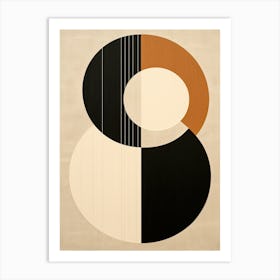 Abstract Orbits: Bauhaus Galactica Art Print