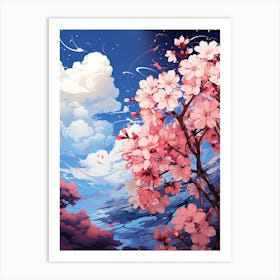 Beautiful Sakura Cherry Blossom Art Print