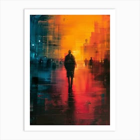 'The City At Night' Art Print