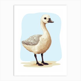 Baby Animal Illustration  Goose 5 Art Print