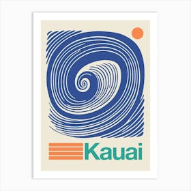 Surf Kauai Art Print