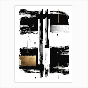 Abstract Brushstrokes 22 Art Print