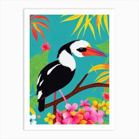 Stork Tropical bird Art Print