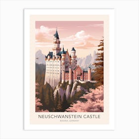 Neuschwanstein Castle Germany Travel Poster Art Print