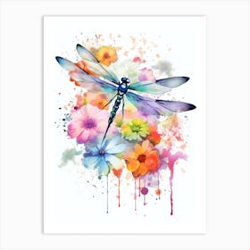 Sunset Dragonfly 6 Art Print