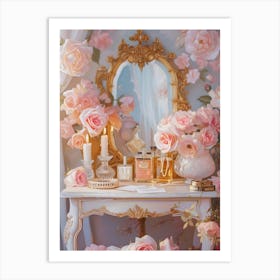 Pink Roses 3 Art Print