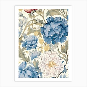 Wallpaper Floral Pattern 7 Art Print