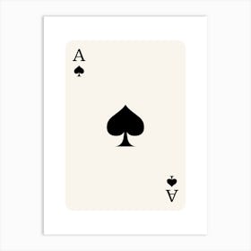 Ace Of Spades 15 Art Print