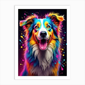 Vibrant Canine Art Print