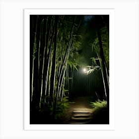 Moon And Forest Art Art Print