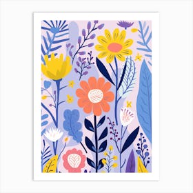 Floral Background Art Print