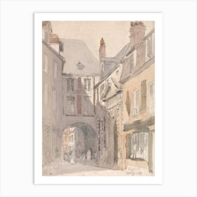 Place St. Barthélemy, Rouen, David Cox Art Print