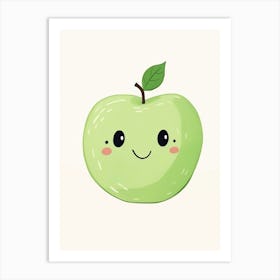 Friendly Kids Apple 3 Art Print