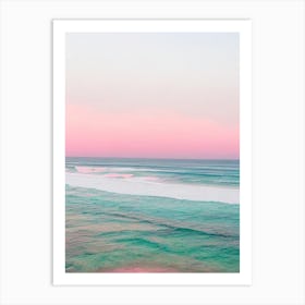 Greenmount Beach, Australia Pink Photography 2 Art Print