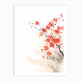 Japanese Cherry Blossoms Art Print