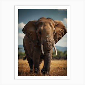 Elephant In The Wild Art Print