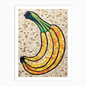 Mosaic Banana Art Print