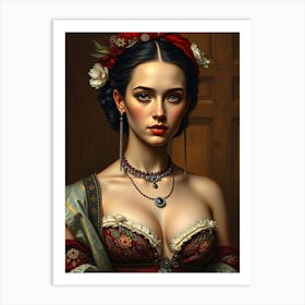 Victorian Woman Portrait Art Print