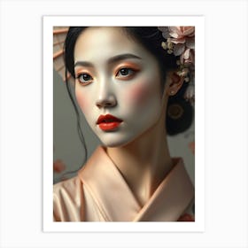 Asian Beauty Portrait Art Print