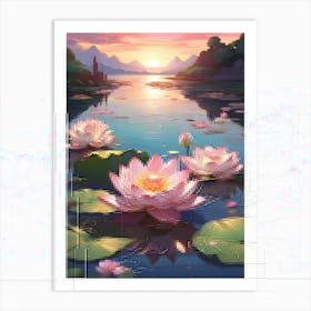 Lotus Flower 2 Art Print